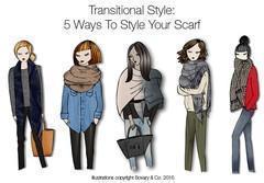 Transitional Style | 5 Ways to Style Your Scarf