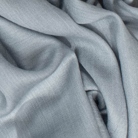 Classic Grey Silk and Wool Scarf