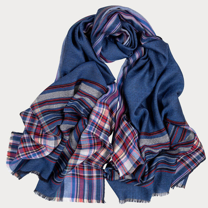 The Chichester Fine Wool and Silk Scarf