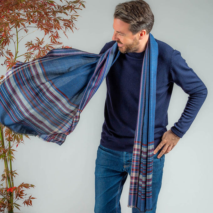 The Chichester Fine Wool and Silk Scarf