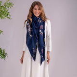 Hand Embroidered Pashmina Cashmere Shawl - Animal Kingdom