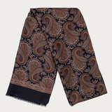 Scalino Italian Handmade Paisley Silk Scarf