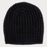 Black Panocchia Cashmere Beanie Hat