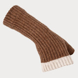 Caramel and Cream Cashmere Mittens