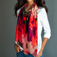 The Liberty Print Floral Quartet - Chatsworth Bloom Cashmere and Silk Wrap