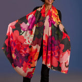 The Liberty Print Floral Quartet - Chatsworth Bloom Cashmere and Silk Wrap