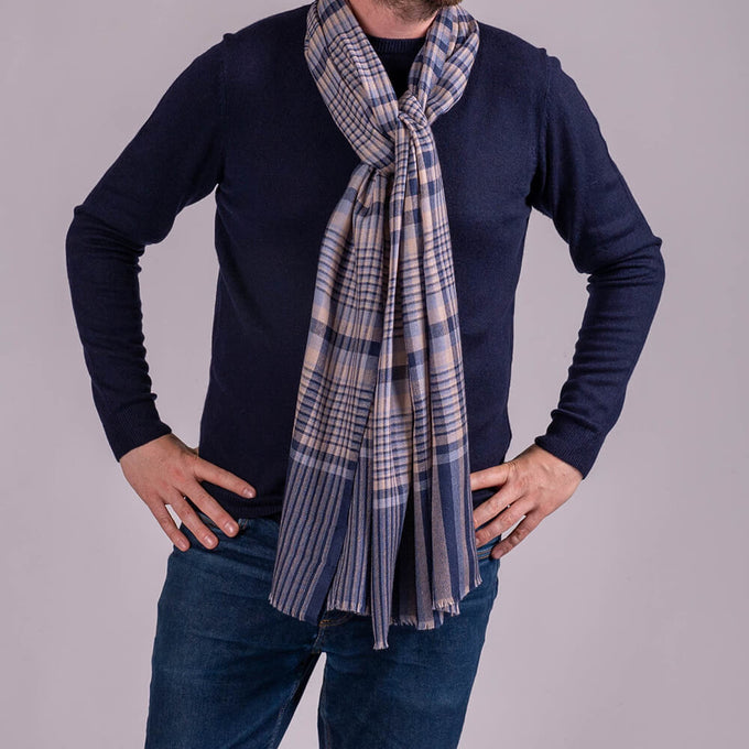 The Chester Fine Wool and Silk Scarf