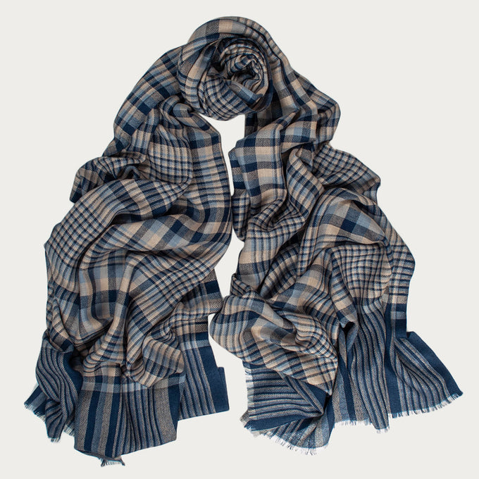 The Chester Fine Wool and Silk Scarf