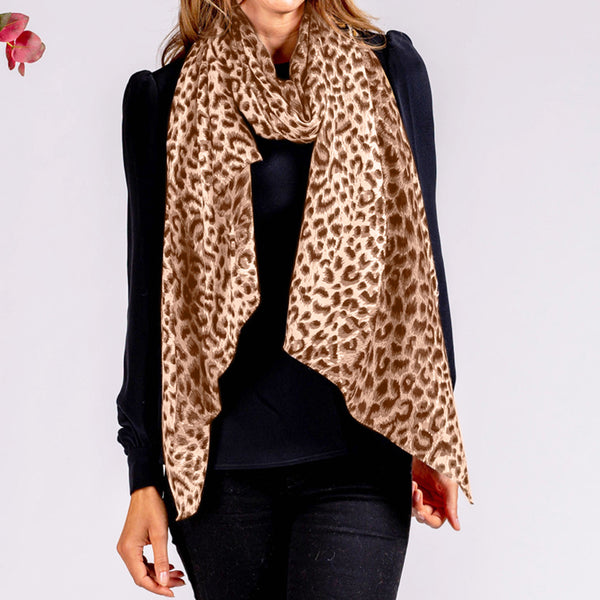 Leopard cashmere outlet scarf