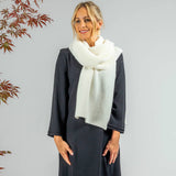 Superluxe Vanilla Cream Italian Cashmere Scarf