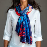 The Liberty Print Floral Quartet - Floral Letters Cashmere and Silk Wrap