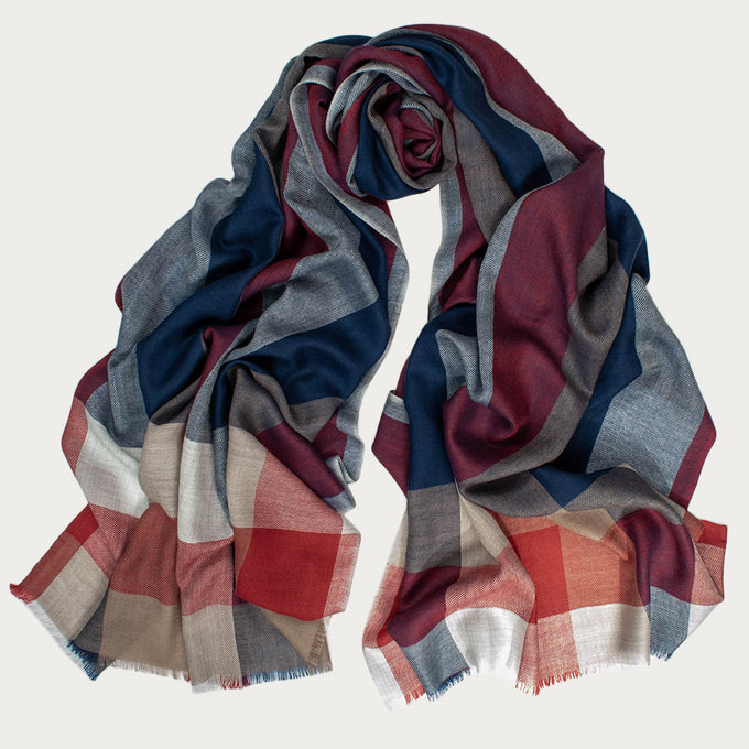 The Gloucester Fine Wool and Silk Scarf