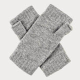 Grey Cashmere Beanie and Mittens Set