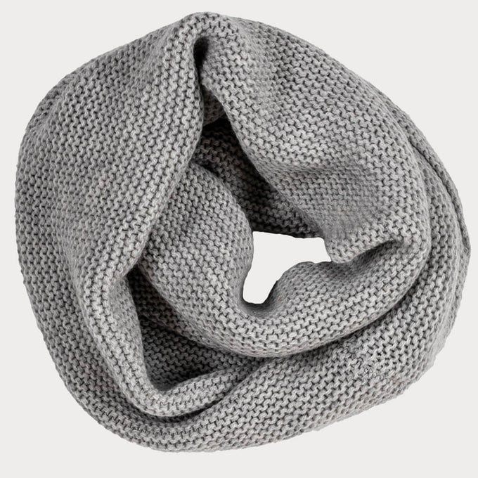 Superluxe Silver Grey Italian Cashmere Double Snood