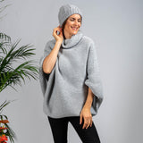 Superluxe Silver Grey Italian Cashmere Poncho