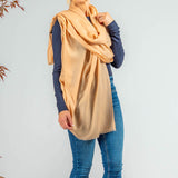 Warm Bisque Cashmere and Silk Wrap