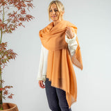 Sandy Beige Gossamer Cashmere Shawl