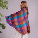 Multicolour Check Pashmina Cashmere Shawl