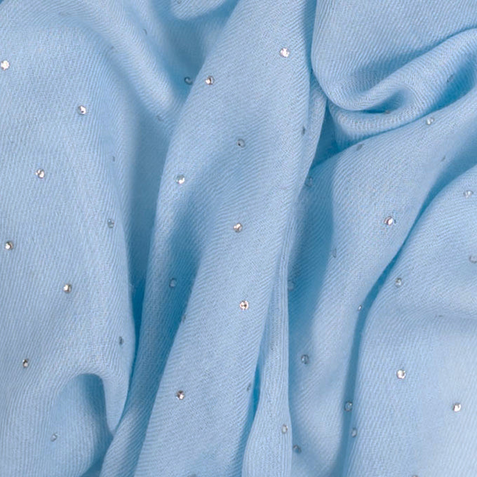 Swarovski Pastel Blue Cashmere and Silk Wrap