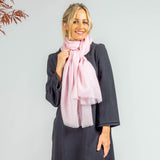 Swarovski Pastel Pink Cashmere and Silk Wrap