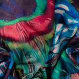 PRE ORDER: The Liberty Print Quartet – The Peacock Cashmere and Silk Wrap