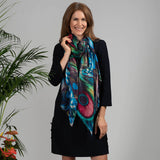 The Liberty Print Quartet – The Peacock Cashmere and Silk Wrap