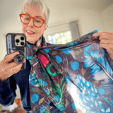 The Liberty Print Quartet – The Peacock Cashmere and Silk Wrap