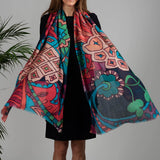 PRE ORDER: The Liberty Print Quartet – The Pineapple Cashmere and Silk Wrap