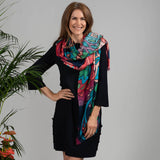 PRE ORDER: The Liberty Print Quartet – The Pineapple Cashmere and Silk Wrap