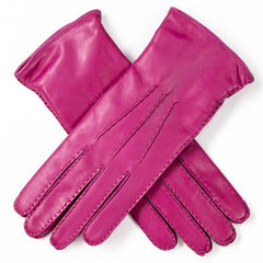 Fandango Pink Hand Stitched Cashmere Lined Leather Gloves