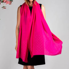 Swarovski Barbie Pink Cashmere and Silk Wrap