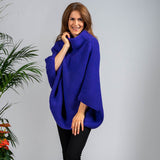 Superluxe Vibrant Violet Italian Cashmere Poncho