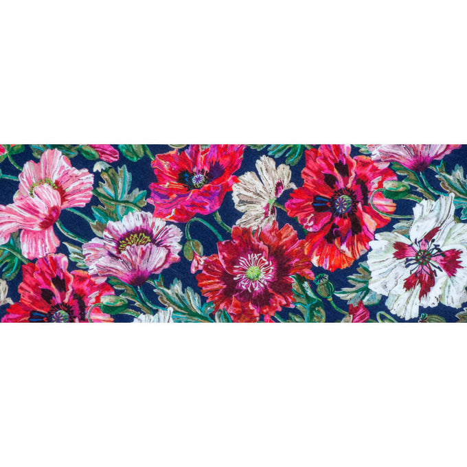 The Liberty Print Floral Quartet- Dancing Poppies Cashmere and Silk Wrap