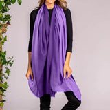 Regalia Purple Shaded Cashmere and Silk Wrap