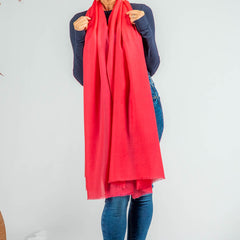 Radiant Rose Cashmere and Silk Wrap