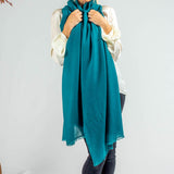 Tropical Teal Gossamer Cashmere Shawl