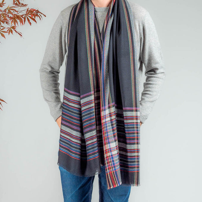 The Salisbury Fine Wool and Silk Scarf