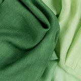 Matcha to Malachite Shaded Cashmere and Silk Wrap