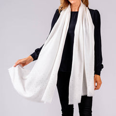 Swarovski Cream Wrap in Cashmere and Silk