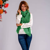 Parakeet Green Gossamer Cashmere Shawl