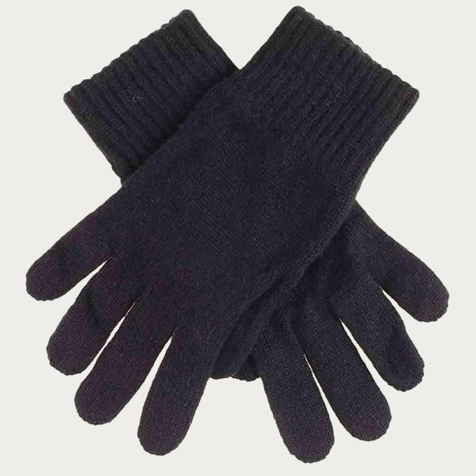 Men's Black Cashmere Gloves – Black.co.uk