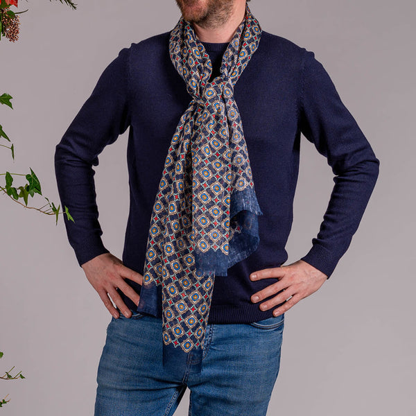 Puro Lino Scarf – Millthorpe Blue