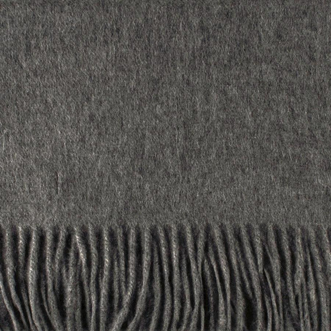 Mid Grey Cashmere Scarf – Black.co.uk