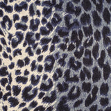 Navy Leopard Print Silk Scarf – Black.co.uk