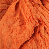 Tangerine Modal and Silk Crinkle Scarf