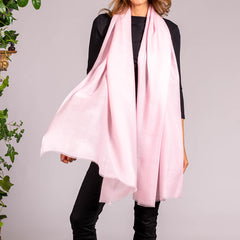 Pastel Pink Cashmere and Silk Wrap