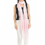 Baby Pink Modal and Silk Crinkle Scarf