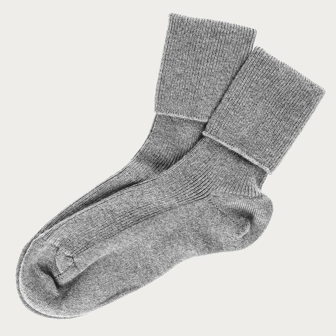 Ladies' Grey Cashmere Socks – Black.co.uk